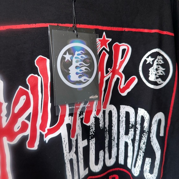 Hellstar studio Records Black Graphic Long Sleeve Shirt - Picture 3 of 5